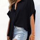 🔥Hot Sale 49% Off💥🎁Women's Loose Fit Casual Button Short Sleeve Shirt Tops