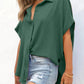 🔥Hot Sale 49% Off💥🎁Women's Loose Fit Casual Button Short Sleeve Shirt Tops