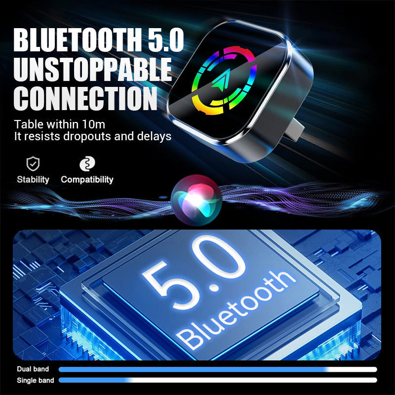 🔥2025 Hot Sale 50% Off🔥2-in-1 Draadloze Adapter voor iPhone & Android Auto