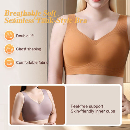 🔥Promotion - 49% OFF✨Breathable Soft Seamless Tank-Style Bra