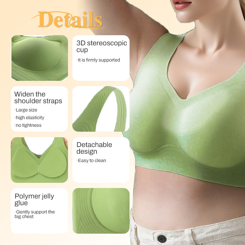 🔥Promotion - 49% OFF✨Breathable Soft Seamless Tank-Style Bra