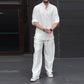 Men’s Loose Shirt Pants 2-Piece Set