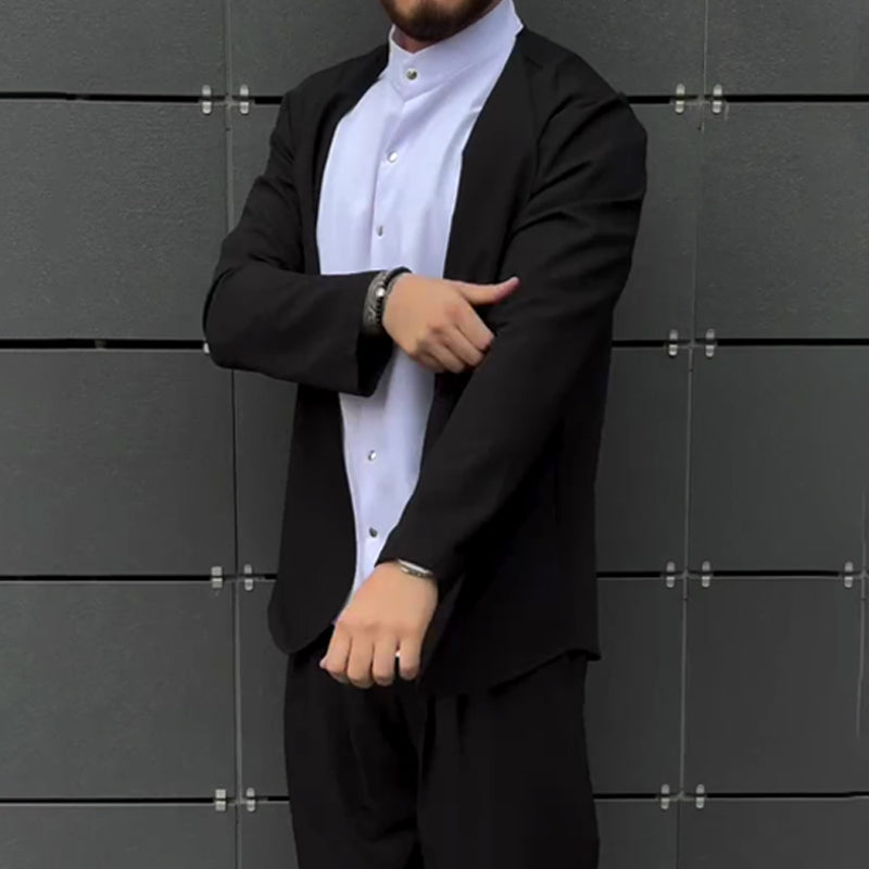 Men’s Stylish Mock 2-Piece Blazer