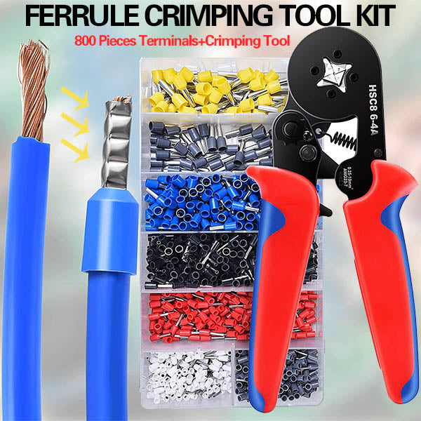 🔥Hot Sale 🎊Ratchet Tubular Terminal Wire Crimpers Set