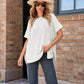 🌸Women’s Loose Short Sleeve Knit Top – Soft, Breathable & Versatile for Daily Casual