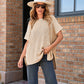 🌸Women’s Loose Short Sleeve Knit Top – Soft, Breathable & Versatile for Daily Casual
