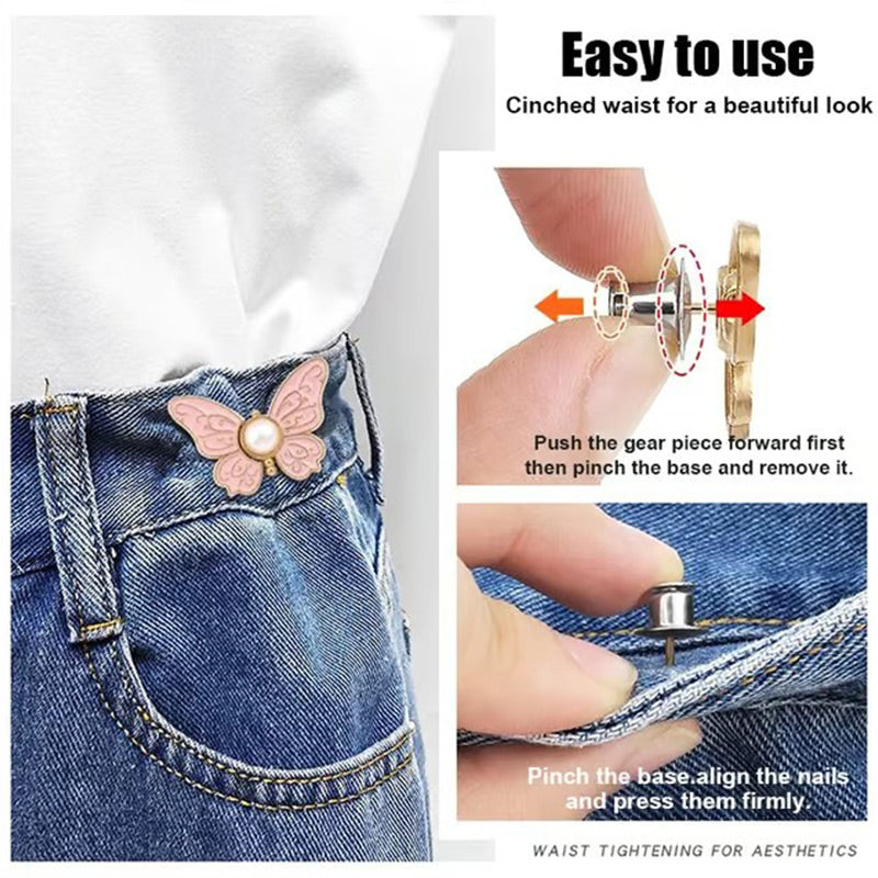 💜 LAST DAY - BUY 1 GET 1 FREE 💜 Removable Butterfly Waist Adjustment Buckle