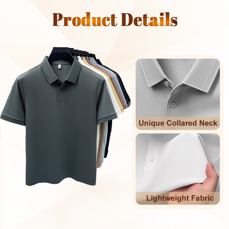 Men's Casual Short Sleeve Collared Shirt