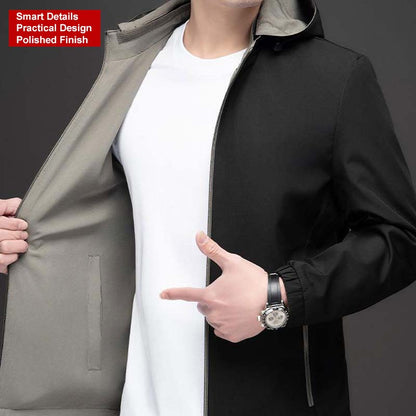 Men's Lightweight Casual Zip-Up Jacket - All-Season Layering, Lightweight for Casual Daily Use 🔄