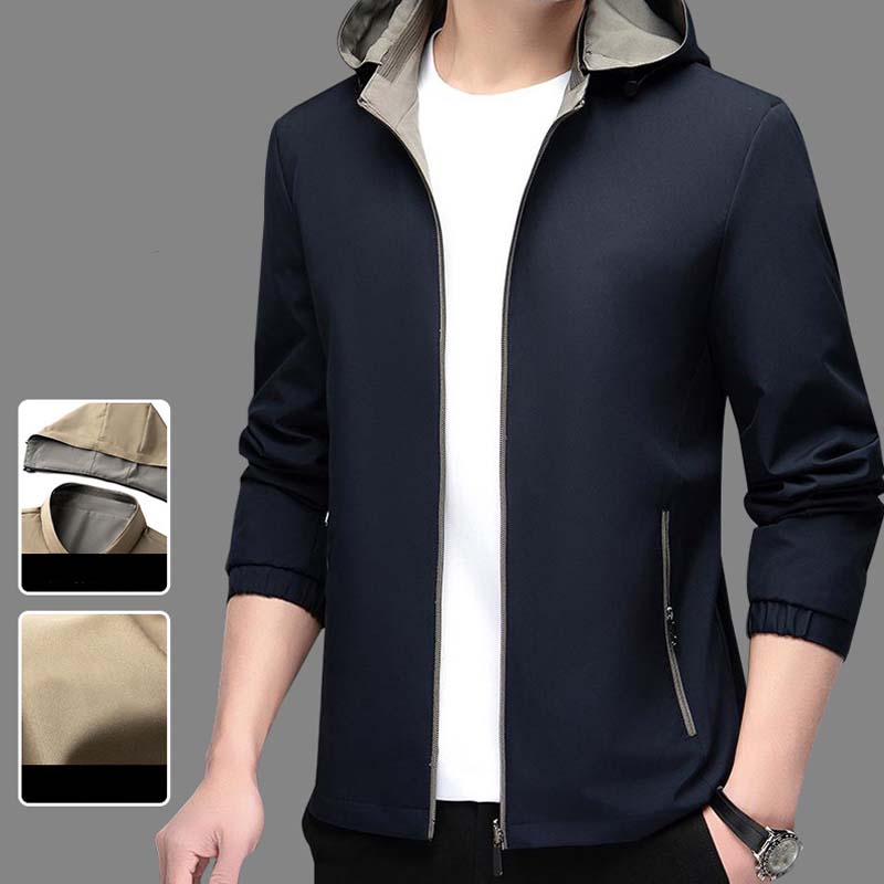 Men's Lightweight Casual Zip-Up Jacket - All-Season Layering, Lightweight for Casual Daily Use 🔄