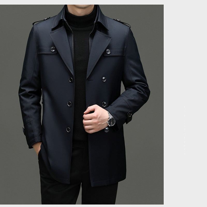🔥50% discount🔥Men's Medium-Length Trench Coat with Detachable Inner
