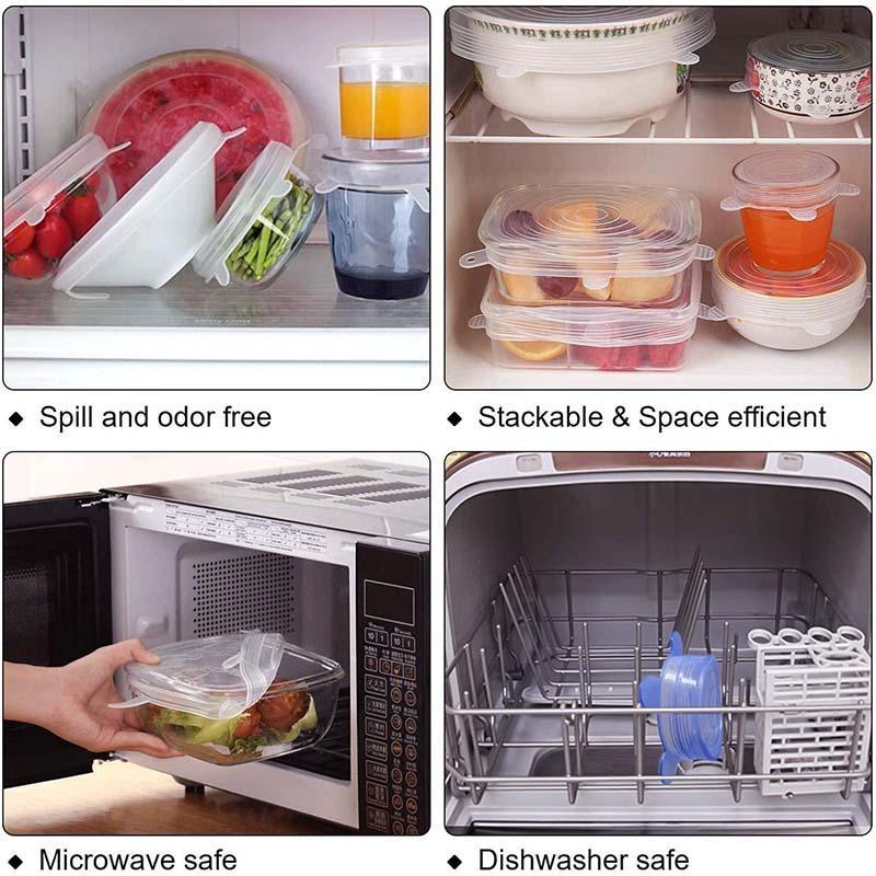 🔥Last day sale 50% OFF🔥Adpartner Silicone Lids for Food Storage (6-Pack)