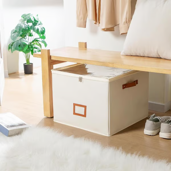 ⏰🔥 LIMITED TIME 50% OFF! 👟 Fabric Shoe Organiser Storage Box – Foldable, Large Capacity, Dustproof & Breathable for Closets & Bedrooms 🧺✨