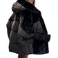 🎁Hot Sale 50% OFF⏳Women’s Oversized Hooded Patchwork Puffer Coat