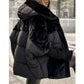 🎁Hot Sale 50% OFF⏳Women’s Oversized Hooded Patchwork Puffer Coat