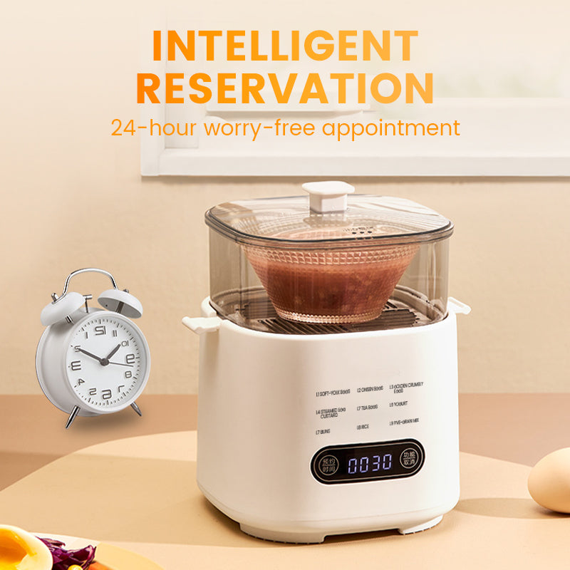 🥳HOT SALE 50% OFF! 🥳Mini Multi‑Functional Egg Cooker – Smart touch panel, 6‑egg capacity, boils, poaches, scrambles & steams. Perfect for quick breakfasts! 🥚⚡