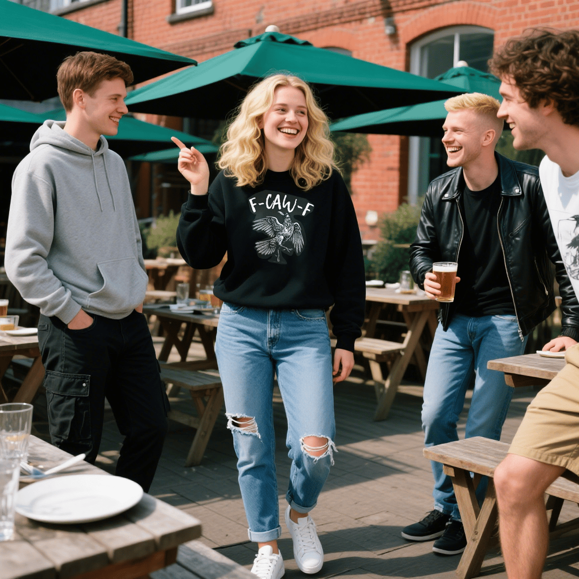 ✨Surprise Price: Only £10.99✨Humorous Crow Graphic T-Shirt – Say It With a Caw!