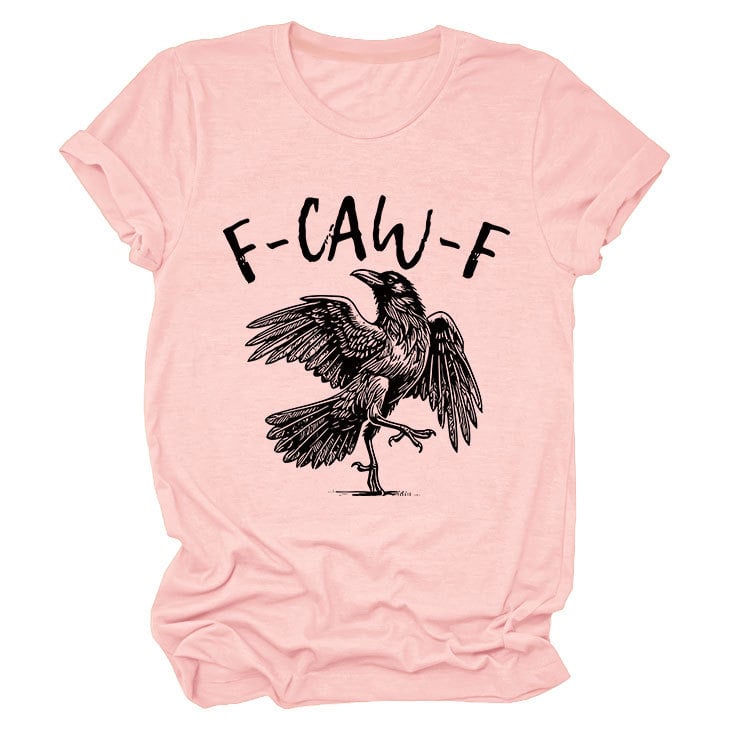 ✨Surprise Price: Only £10.99✨Humorous Crow Graphic T-Shirt – Say It With a Caw!