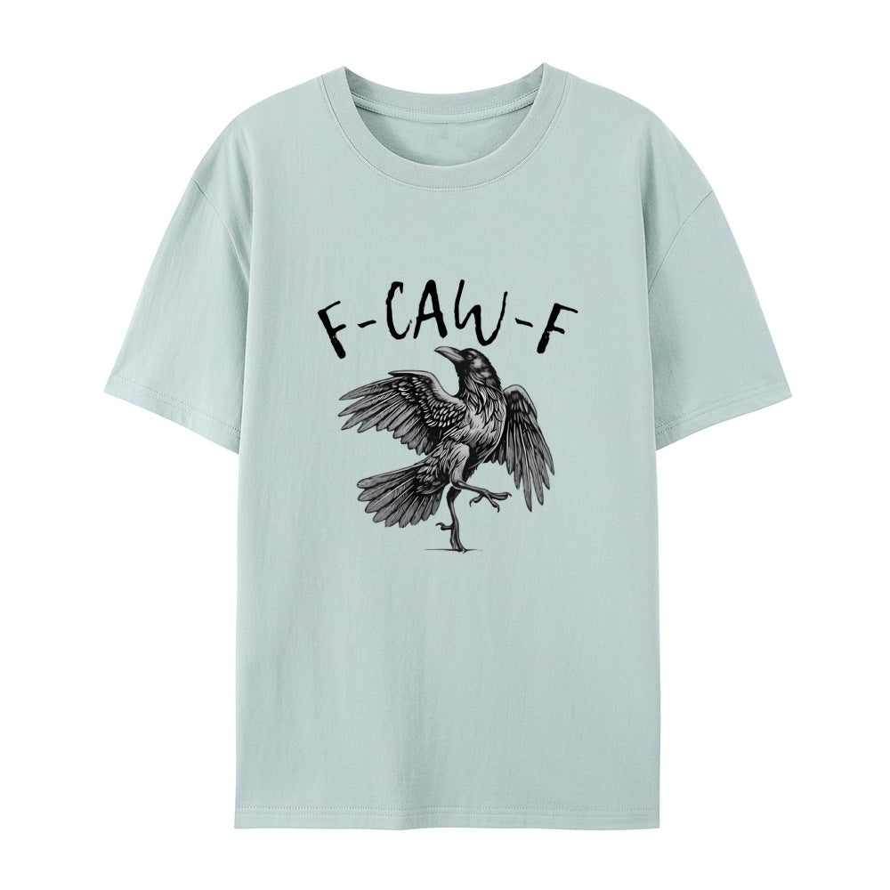 ✨Surprise Price: Only £10.99✨Humorous Crow Graphic T-Shirt – Say It With a Caw!