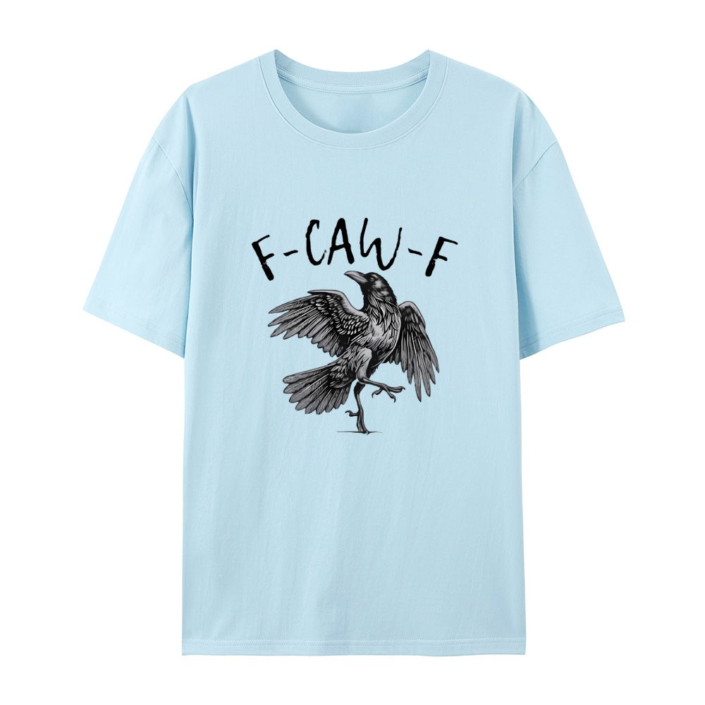 ✨Surprise Price: Only £10.99✨Humorous Crow Graphic T-Shirt – Say It With a Caw!