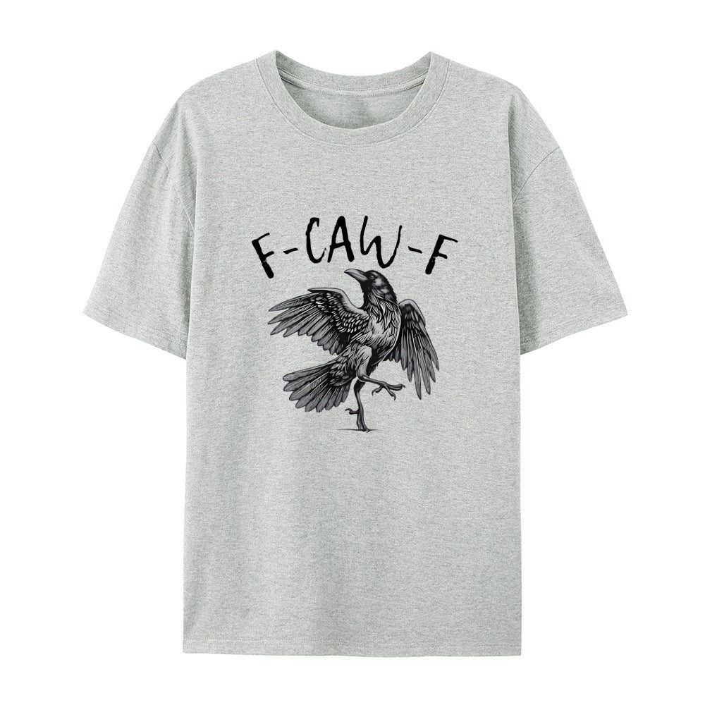 ✨Surprise Price: Only £10.99✨Humorous Crow Graphic T-Shirt – Say It With a Caw!