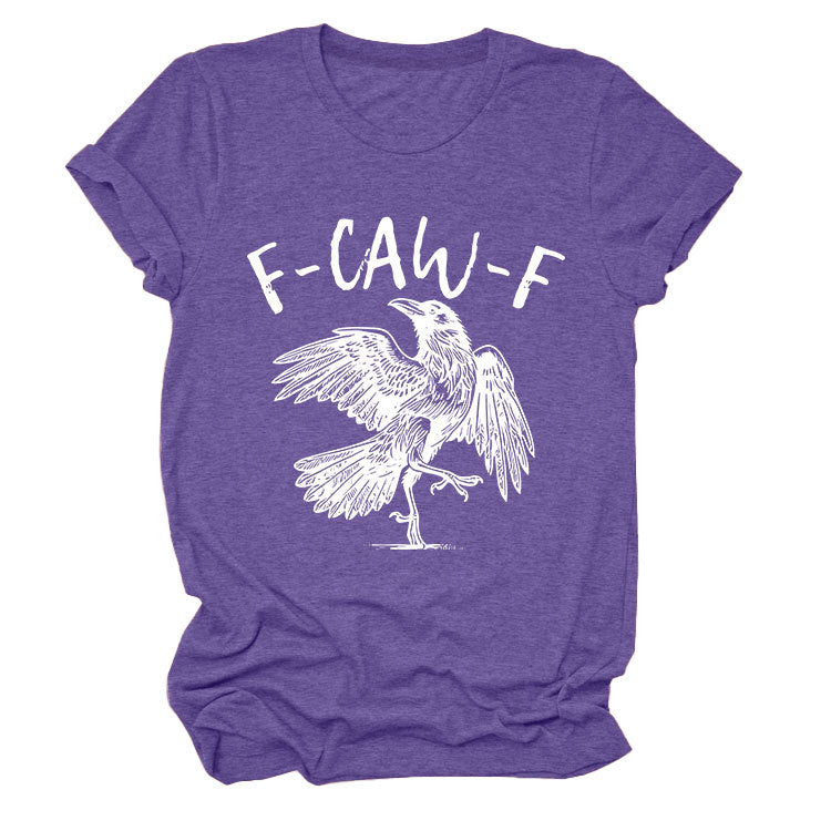 ✨Surprise Price: Only £10.99✨Humorous Crow Graphic T-Shirt – Say It With a Caw!