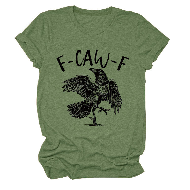 ✨Surprise Price: Only £10.99✨Humorous Crow Graphic T-Shirt – Say It With a Caw!