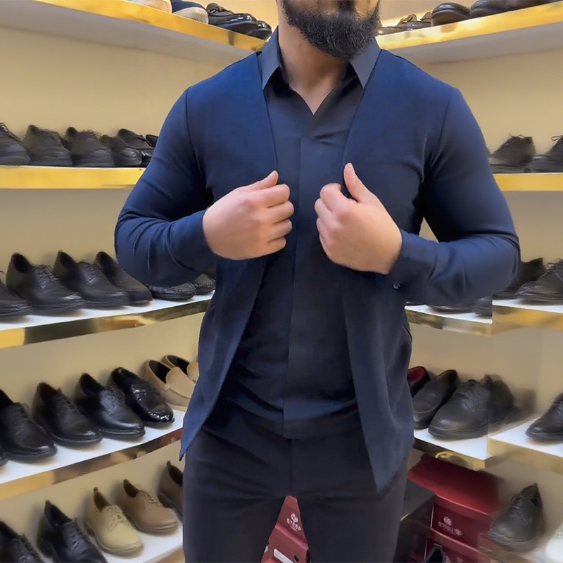 💥Limited-time offer, while stocks last💥Men's Mock Two-Piece Shirt