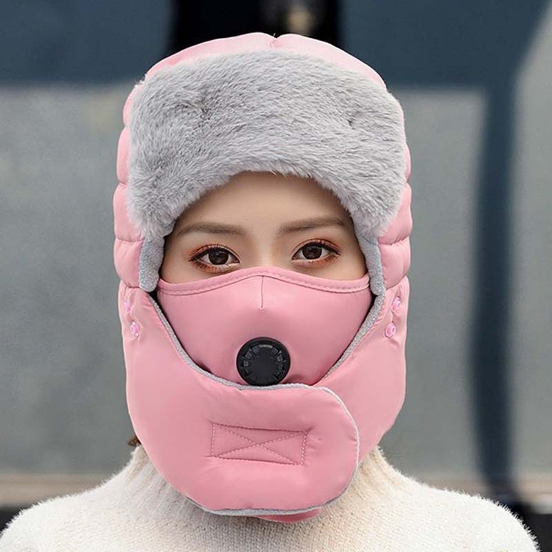 Thermal Hat with Detachable Breathing-Valve Mask