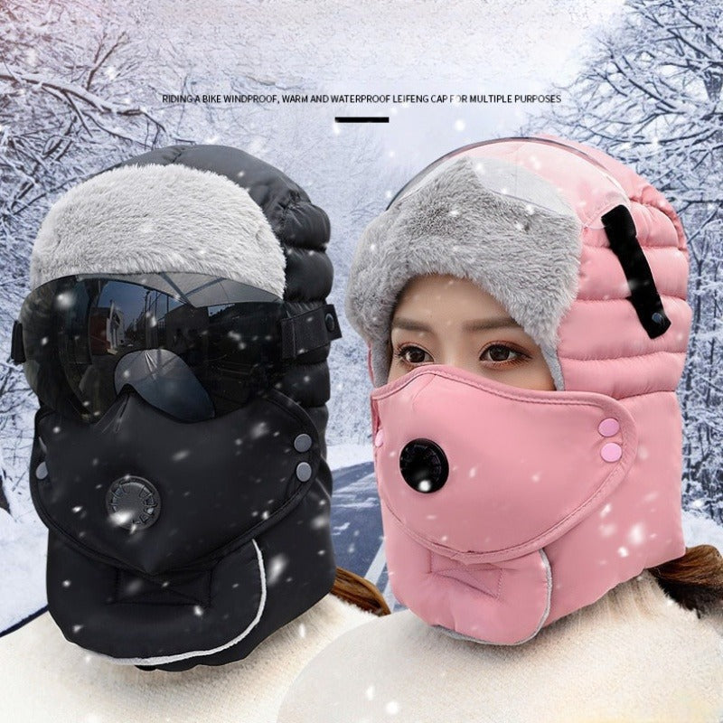 Thermal Hat with Detachable Breathing-Valve Mask