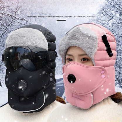 Thermal Hat with Detachable Breathing-Valve Mask