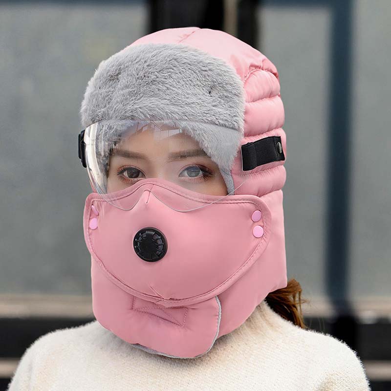 Thermal Hat with Detachable Breathing-Valve Mask