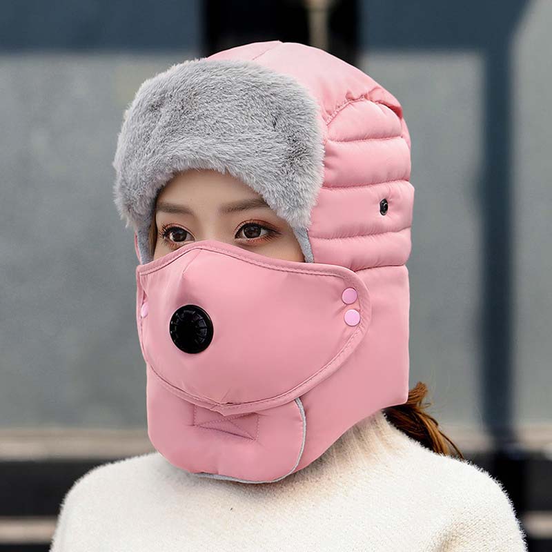 Thermal Hat with Detachable Breathing-Valve Mask