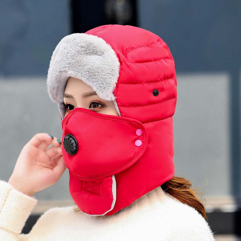 Thermal Hat with Detachable Breathing-Valve Mask
