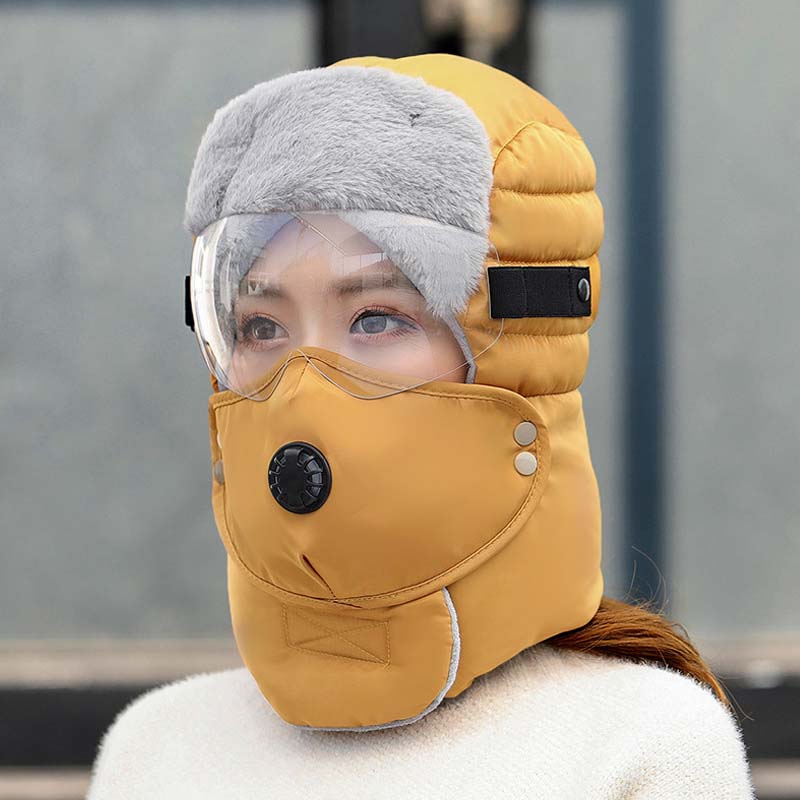 Thermal Hat with Detachable Breathing-Valve Mask