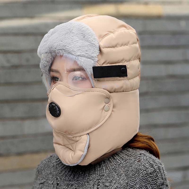 Thermal Hat with Detachable Breathing-Valve Mask