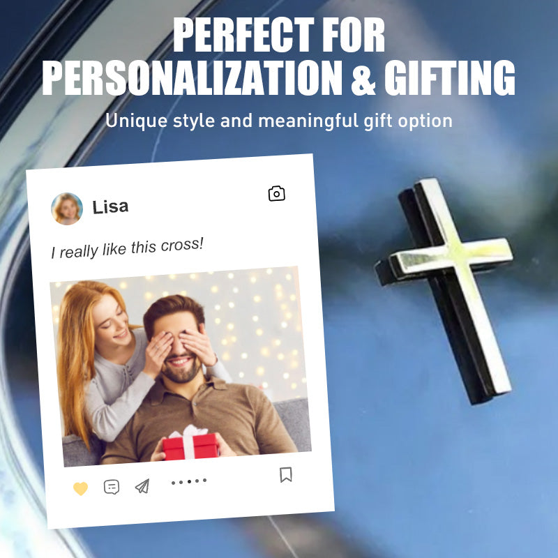 ✝️ 3D Cross Metal Jesus Christ Cross Badge Stickers✨Car Scratch Cover Sticker