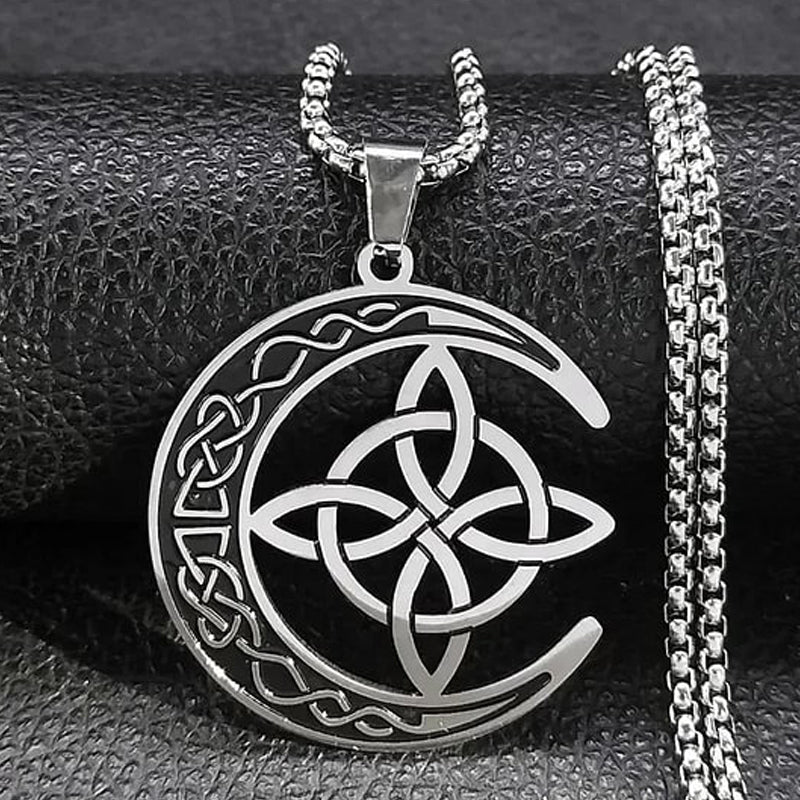 🔥 LAST DAY PROMOTION - 50%OFF 🔥 Celtic Moon Pendant Necklace