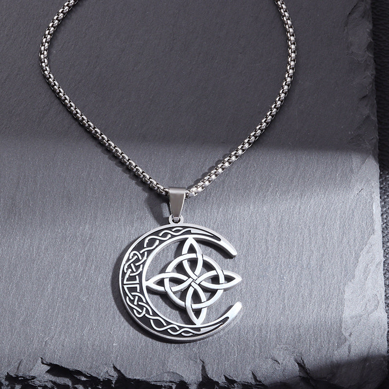 🔥 LAST DAY PROMOTION - 50%OFF 🔥 Celtic Moon Pendant Necklace