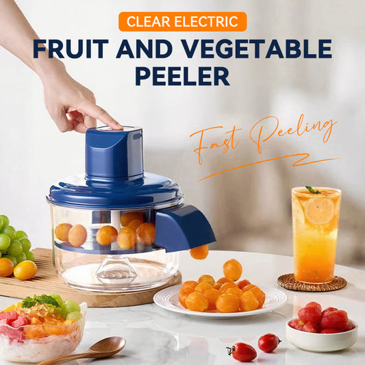 🔪 50% OFF NOW! 🍎 Transparent Electric Fruit & Vegetable Peeler 🥕✨⚡