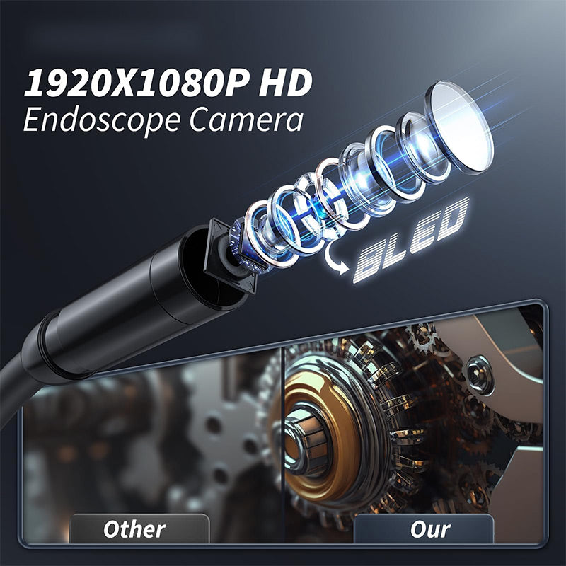 4.3" HD Waterproof Endoscope Camera with Light