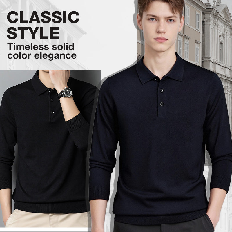 Men’s Classic Solid Color Knit Top