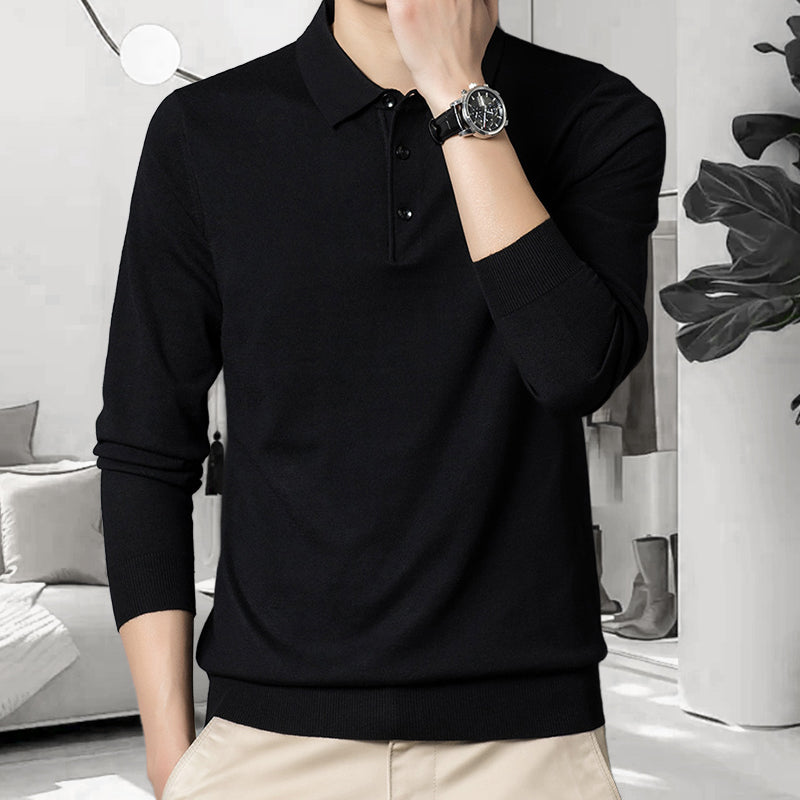 Men’s Classic Solid Color Knit Top