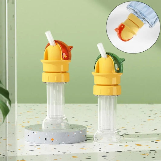 Reusable Drinking Water Bottle Straw Lid