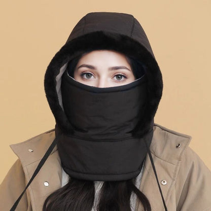 🔥Last Day Sale 50% OFF🔥Plush-lined Thickened Thermal Hat with Face Mask for Men and Women