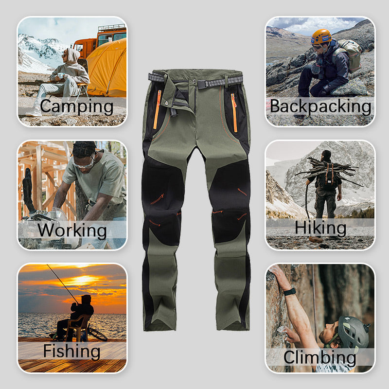 ✨HOT SALE 🎁Windproof Waterproof Warm Elastic Waist Hiking Pants