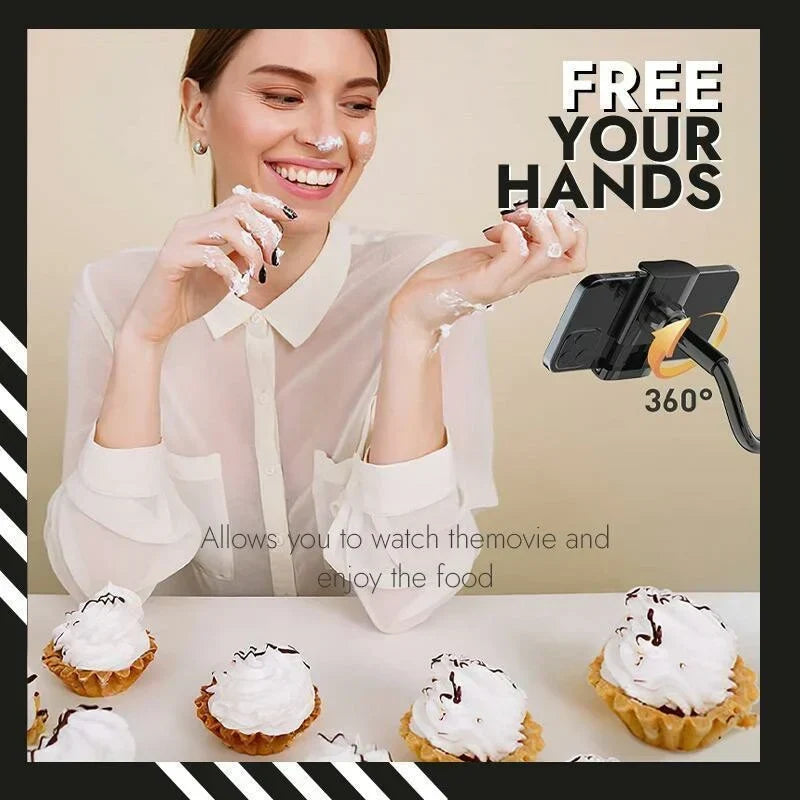 📱 50% OFF BEST PRICE! ✨ DeskSide Flexible Phone Holder - 360° Adjustable Gooseneck with Secure Grip for Office & Home Use 💻📲