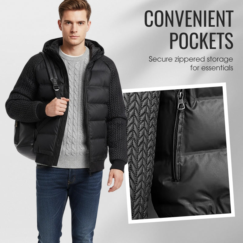 🧥✨Men's Windproof Padded & Hooded Jacket