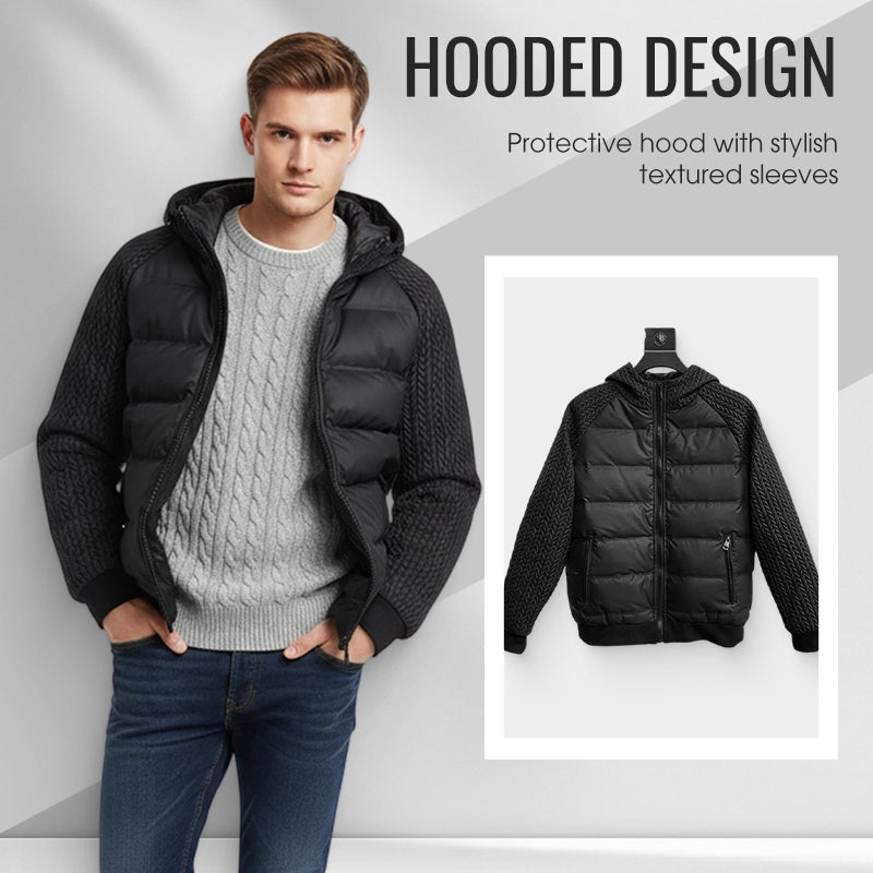 🧥✨Men's Windproof Padded & Hooded Jacket