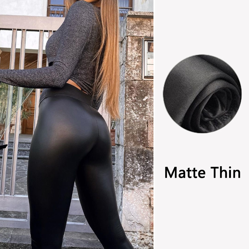 💖LAST DAY PROMOTION - 50%OFF 💖 Women's Leather High Waisted Thickened Leggings